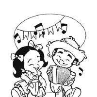 Desenhos para colorir Festa Junina