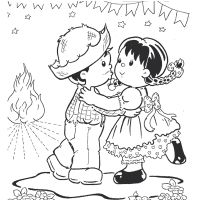 Desenhos para colorir Festa Junina