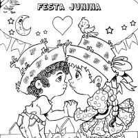 Desenhos para colorir Festa Junina