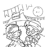 Desenhos para colorir Festa Junina
