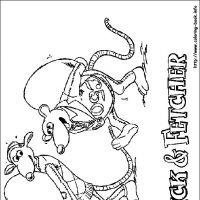 Desenhos para colorir Fuga das Galinhas