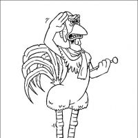Desenhos para colorir Fuga das Galinhas