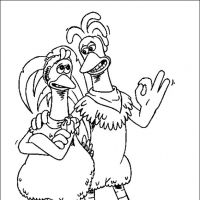 Desenhos para colorir Fuga das Galinhas