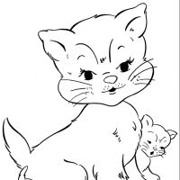 Desenhos para colorir Gatos