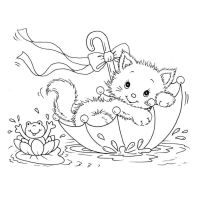 Desenhos para colorir Gatos