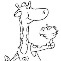 Desenhos para colorir Girafas
