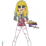 Desenho de Hannah Montana para colorir grátis