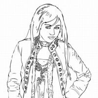 Desenhos para colorir Hannah Montana