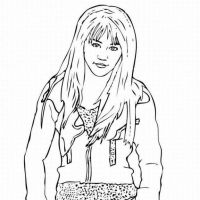 Desenhos para colorir Hannah Montana