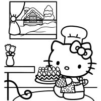 Desenhos para colorir Hello Kitty
