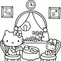Desenhos para colorir Hello Kitty