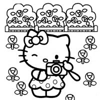 Desenhos para colorir Hello Kitty