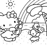 Desenhos para colorir Hello Kitty