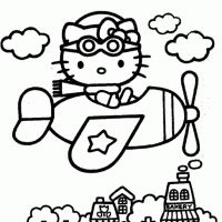 Desenhos para colorir Hello Kitty