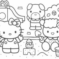 Desenhos para colorir Hello Kitty
