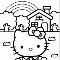 Desenhos para colorir Hello Kitty