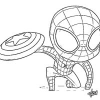 Desenhos para colorir Homem-Aranha