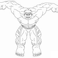 Desenhos para colorir Hulk
