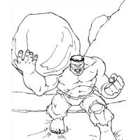 Desenhos para colorir Hulk
