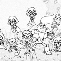 Desenhos para colorir Jovens Titans