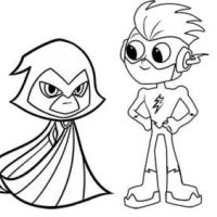 Desenhos para colorir Jovens Titans