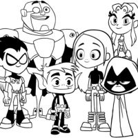 Desenhos para colorir Jovens Titans
