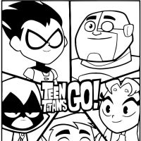 Desenhos para colorir Jovens Titans