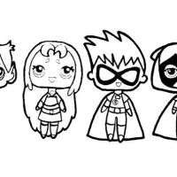 Desenhos para colorir Jovens Titans