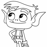 Desenhos para colorir Jovens Titans