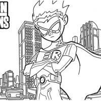 Desenhos para colorir Jovens Titans