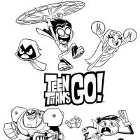 Desenhos para colorir Jovens Titans