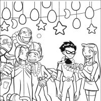 Desenhos para colorir Jovens Titans