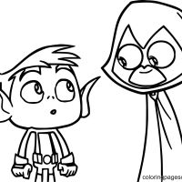 Desenhos para colorir Jovens Titans