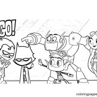 Desenhos para colorir Jovens Titans
