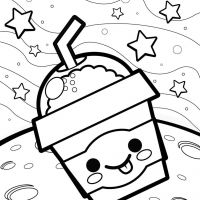 Desenhos para colorir Kawaii