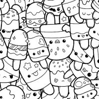 Desenhos para colorir Kawaii