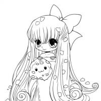 Desenhos para colorir Kawaii