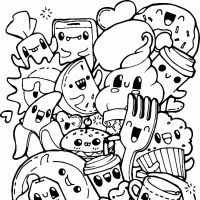 Desenhos para colorir Kawaii