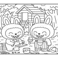 Desenhos para colorir Labubu
