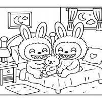 Desenhos para colorir Labubu