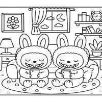 Desenhos para colorir Labubu