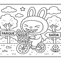 Desenhos para colorir Labubu