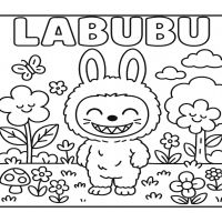 Desenhos para colorir Labubu