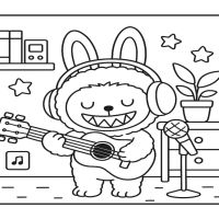 Desenhos para colorir Labubu