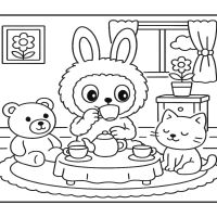 Desenhos para colorir Labubu