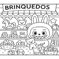 Desenhos para colorir Labubu