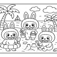 Desenhos para colorir Labubu