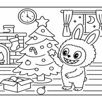 Desenhos para colorir Labubu