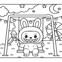 Desenhos para colorir Labubu