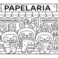 Desenhos para colorir Labubu
